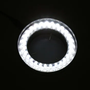 56 LED Reguliuojamas Žiedo Žibintas šviestuvas Lempa STEREO, ZOOM Mikroskopu U1JB