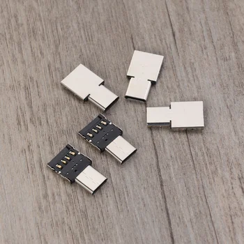 5vnt Ultra Mini Tipas-C USB-C su USB 2.0 OTG Adapteris, skirtas mobiliojo Telefono, Planšetinio kompiuterio USB Kabelis 