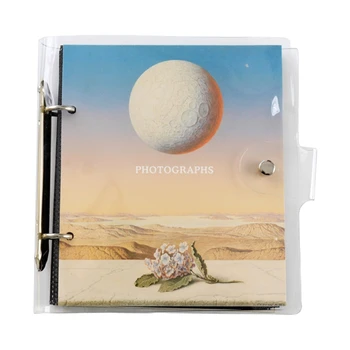 6 Colių 50 Kišenės Nuotraukų Albumą Mėnulis Palaidų Lapų Nuotrauką, Scrapbooking Saugojimo Atveju