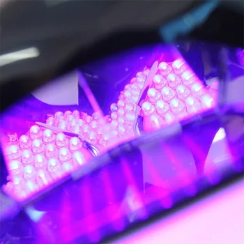 60 LED Lempos, Šviesa Akrilo Nagų Džiovintuvas lenkijos LED/UV Kietėjimo Gelis + 4 Auto Laikmatis Teikia Profesionalias Salonas Rezultatai UK KIŠTUKAS