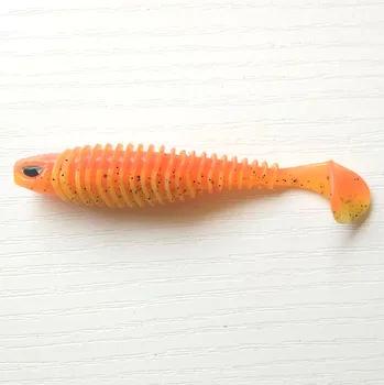 6pcs 7.5 cm/5g 3D akis Minkšto Silikono Leurre souple Shad jūros žvejybos masalas minkštas žvejybos masalas Bass Nemokamas pristatymas