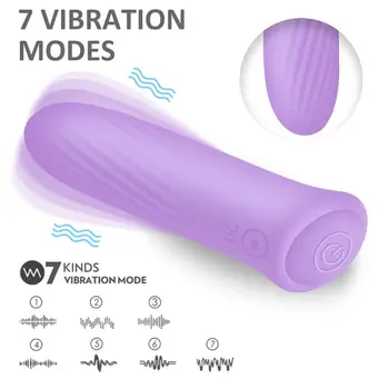 7 Dažnių Vandeniui Silikoniniai Vibratoriai Moterims Makšties Klitorio Stimuliatorius Kulka Vibratorius Moterų Masturbator Suaugusiųjų Sekso Žaislai