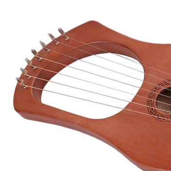 7-String Lyra Arfos Stygos Kietas Raudonmedžio Medienos Styginių Muzikos Instrumentų
