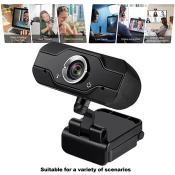 720P/1080P HD Web Kamera, Nešiojamas Kompiuteris, USB Kamera už Telekonferencijų Live Transliacijos Built-in triukšmo mažinimo mikrofonas