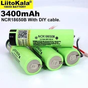 8PCS/DAUG Liitokala naujas originalus NCR18650B 3.7 V 3400mAh 18650 įkraunama ličio baterija baterija + 
