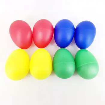 8pcs Žaismingas Plastiko Mušamieji Muzikos Kiaušinių Marakai Kiaušinių Populiarias Vaikams, Žaislai - 4 Skirtingų Spalvų