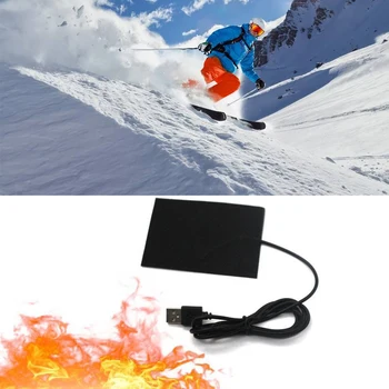 8W 5VOutdoor Mobiliojo Atšilimo Pavara Žiemos USB Elektros Medžiaga, Šildomos Pagalvėlės Šiltesnė Striukė 10x20cm