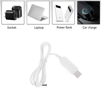 90 Laipsnių USB 12V 5.5x2.1mm Žingsnis Iki Adapterio Kabelis, Skirtas WiFi Router Garsiakalbis LED U1JA