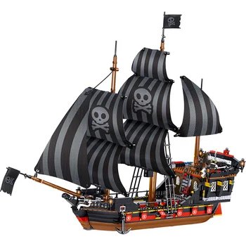 987 Vnt Plytų Karibų Piratų Laivu Black Pearl Laivo Kūrėjas Modelio Blokai Berniukas Gimtadienio Dovana Vaikams, Žaislai Vaikams
