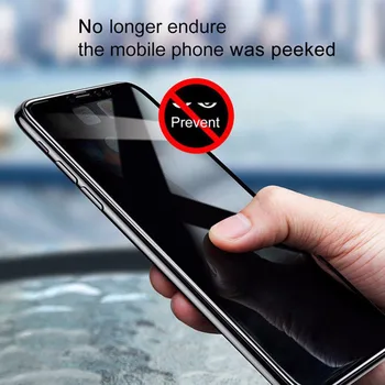 9H Pilnas draudimas Privatumo Grūdintas Stiklas Huawei Honor V20 10 Lite V9 V10 Lite 8X Max Screen Protector Anti-Peeping Stiklo Plėvelės