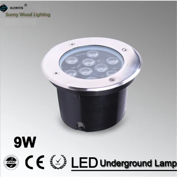 9W LED požeminės šviesos ,160mm 85-265Vac įvesties IP67 nerūdijančio plieno led pastatytas lempos ,lauko vandeniui inground vietoje šviesos
