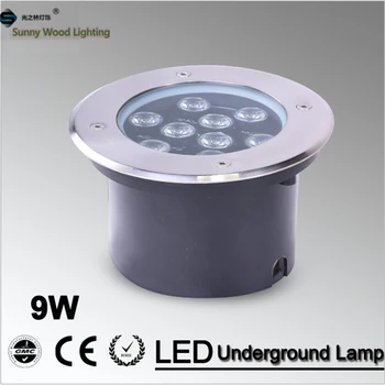 9W LED požeminės šviesos ,160mm 85-265Vac įvesties IP67 nerūdijančio plieno led pastatytas lempos ,lauko vandeniui inground vietoje šviesos