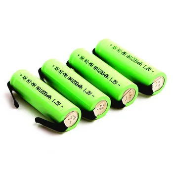 AA įkraunamos baterijos, 1.2 V, 1200mAh, 2A Ni MH, su 