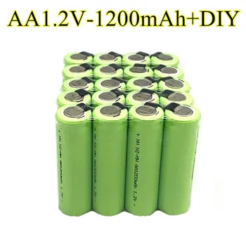 AA įkraunamos baterijos, 1.2 V, 1200mAh, 2A Ni MH, su 