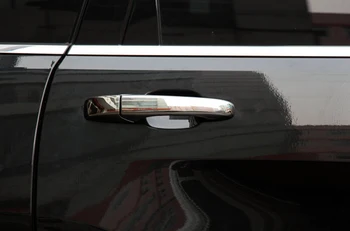 ABS Chromuota Šoninių Automobilio Durų Rankena Padengti Apdaila Priedai eksterjero Jeep Grand Cherokee-m. 2016 m. 2017 m. 2018 m.