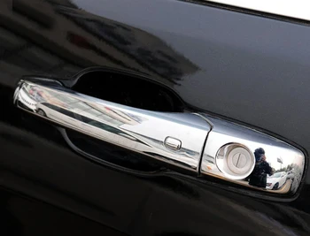 ABS Chromuota Šoninių Automobilio Durų Rankena Padengti Apdaila Priedai eksterjero Jeep Grand Cherokee-m. 2016 m. 2017 m. 2018 m.