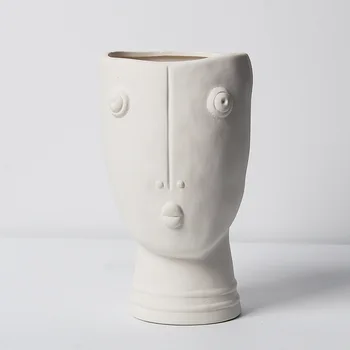 Abstrakti Žmogaus Veido Vazonas Šiaurės šalių Keramikos Vazonas Kūrybos Namų Kambarį, TV Spintelė Apdaila Meno Paveikslas