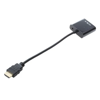 Adapteris Mini HDMI Vyrų ir Moterų, o Kabelis, 1080p VGA Spalva Juodas