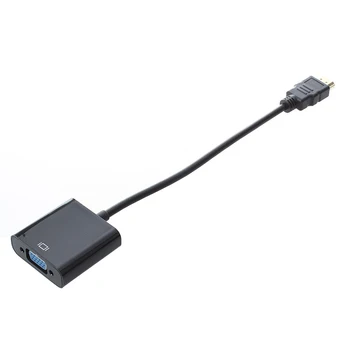 Adapteris Mini HDMI Vyrų ir Moterų, o Kabelis, 1080p VGA Spalva Juodas