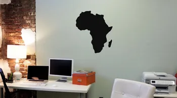 Afrikos Žemėlapis, Lipdukas, Decal, Plakatai Kavos Parduotuvė Vinilo Sienos Lipdukai Pegatina Lipdukas Dekoras Freskos Afrikos Žemėlapis Lipdukas