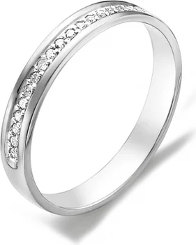 Alcor žiedą su deimantais 585 k Baltojo Aukso
