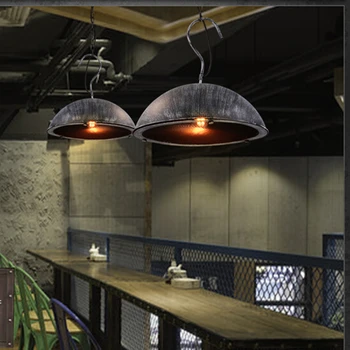 American Loft Stiliaus LED Pakabukas Lempa, Geležies Derliaus Pramonės Hanglamp Šviestuvai, Miegamojo Kambarį Lamparas Colgantes