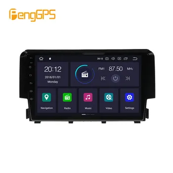Android 10.0 Radijas Stereo Honda Civic 10 FC FK-2020 M. GPS Navigacija, Automobilinis DVD Grotuvas, Multimedia Auto Radijo Grotuvas HeadUnit