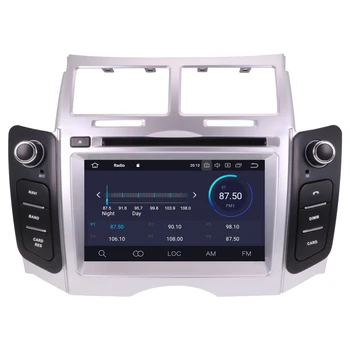 Android 10.0 Toyota Yaris 2005-2011 automobilio DVD grotuvas GPS multimedijos Auto Radijo car navigator stereo imtuvas Galvos vienetas IPS