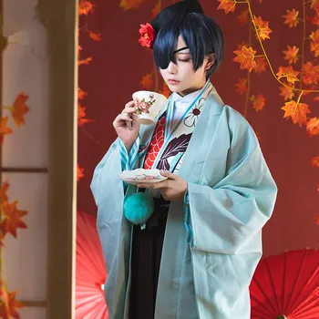 Anime Black Butler Kuroshitsuji Cosplay Japonų Kimono Arbatos Namai Ciel Phantomhive Cosplay Kostiumas