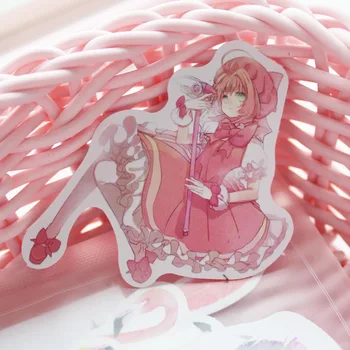 Anime Cardcaptor Sakura šliuzo vartai Kortelės cosplay prop KINOMOTO SAKURA Kortelės gūstītājs Sakura Lipdukai Dovanų