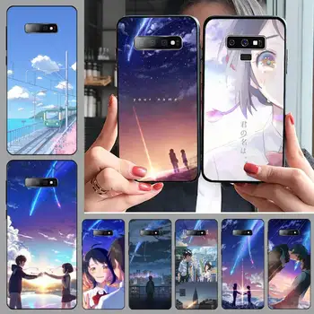 Anime Jūsų Vardas Minkštas Silikoninis Telefono dėklas Samsung S6 S7 krašto S8 S9 S10 e plius A10 A50 A70 note8 J7 2017