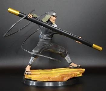 Anime Naruto Hiruzen Sarutobi 46 Kartos PVC Veiksmų Skaičius, Kolekcionuojamos lėlės Modelio žaislas 16cm