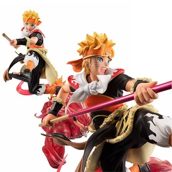 Anime Naruto: Shippuden Duomenys Uzumaki Naruto ir Keturios uodegos Sūnus Gokas Ver. PVC Veiksmų Skaičius, Surinkimo Modelis Žaislai
