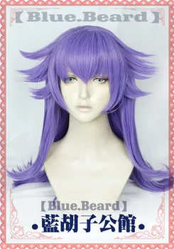 Anime Žaidimas Sword/Shield Leonas Cosplay Perukas Aukštos temperatūros Pluošto Violetinės Plaukai+nemokamas plaukų bžūp