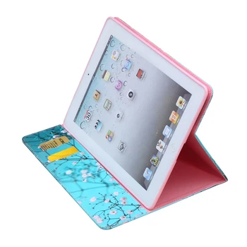Apple iPad 2, iPad 3, iPad 4 žirafa Spausdinti PU Odos Stovėti Flip Case Cover For Ipad 4 3 2 ipad4 tablet ipad3 atvejis #N