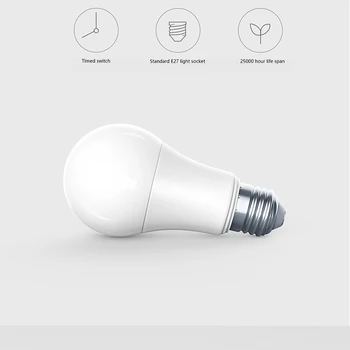 Aqara Smart LED Lemputės Zigbee 9W E27 2700K-6500K Baltos Spalvos Smart Nuotolinio Lemputė Šviesa Dirbti su Namų Rinkinys ir MI Home App 