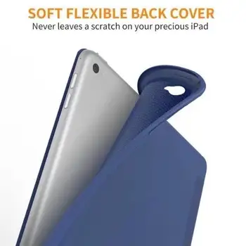 Atveju Coque Ipad 5 6 oro 1 2 Tinklainės TPU Silikoninis Galinio Dangtelio iPad5 ipad6 air2 Apversti Sulankstytas Stovi Tablečių Priedai