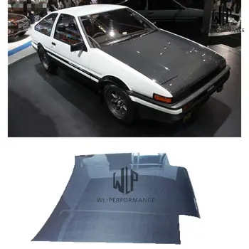 Aukštos kokybės Anglies Pluošto Priekinis Variklio Gaubtas Kepuraitės variklio Dangčiai Toyota AE86 Automobilių Kėbulo Rinkinys 1983-1987