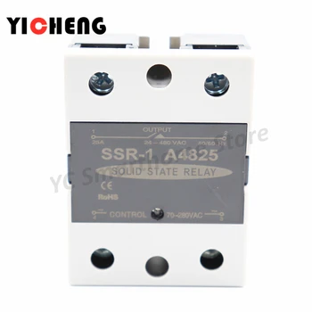 Aukštos kokybės DC kontrolės AC Įtampos relės vienfaziai solid state relay SSR-DA relės įtampos kontrolės radiatorių 480V