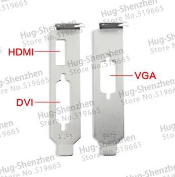 Aukštos kokybės Grafika Vaizdo plokštė Žemo Profilio Laikiklis HDMI+DVI+VGA Grafikos Kortelės 2vnt/daug