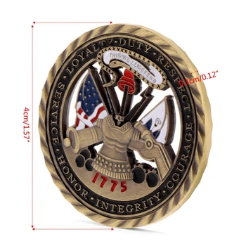 Aukštos Kokybės JAV Armijos Vertybių Auksą, Padengtą Atminimo Iššūkis Monetų Kolekciją Meno Dovana Nov7