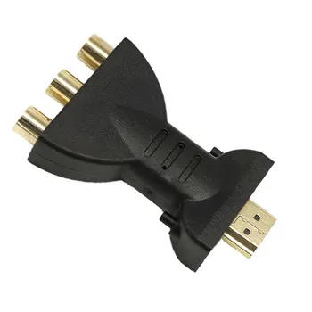 Aukštos Kokybės, paauksuotas HDMI suderinamus į 3 RCA, RGB Video, Audio Adapteris, AV Component Konverteris Kabeliai Patelių