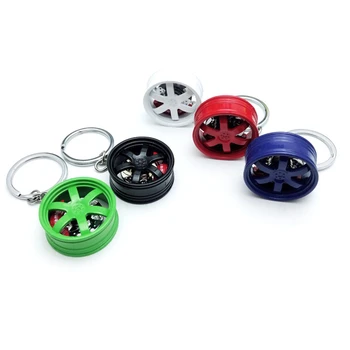 Auto Varantys key chain modifikuotų metalo diskai su stabdžių diskai, automobilių pakabas, automobilių reikmenys, interjero automobilių apdailos raktų žiedas