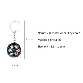 Auto Varantys key chain modifikuotų metalo diskai su stabdžių diskai, automobilių pakabas, automobilių reikmenys, interjero automobilių apdailos raktų žiedas