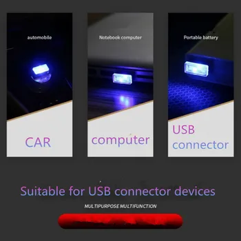 Automobilinis USB LED Interjero Dekoratyvinės Šviesos 