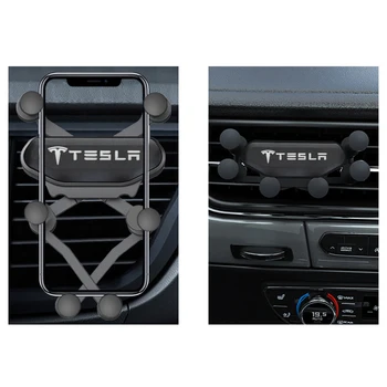 Automobilio, Mobiliojo Telefono Laikiklis Oro Angos Kalno Stovi Jokių Magnetinių Ląstelių Telefono Turėtojas Tesla modelis 3 modelis X Y stiliaus Roadster