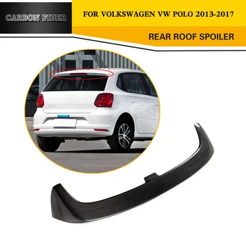 Automobilio Stilius Anglies Pluošto Galinis Sparnas Spoileris Įkrovos Lūpų Už Volkswagen VW Polo 2013-2017
