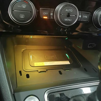 Automobilių Belaidis Kroviklis,10W QI Telefono Įkrovimo Pultas, skirtas Teramont Phideon T-Roc-2018 m. Visų Qi Įrenginiai