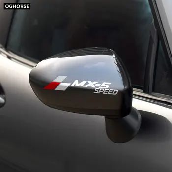 Automobilių Durų Pusėje Lipdukas Antakių priekinis žibintas, priekinis Stiklas priekinio Stiklo Lango Galinio vaizdo Veidrodėlis Juostelės Decal Mazda MX-5 Priedai