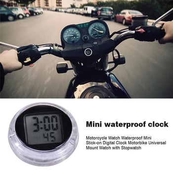 Automobilių Laikrodis Elektroninis Laikrodis Su Chronometru Mini Vandeniui Laikrodis Motociklas dvipuse Lipnia Elektroninių Žiūrėti